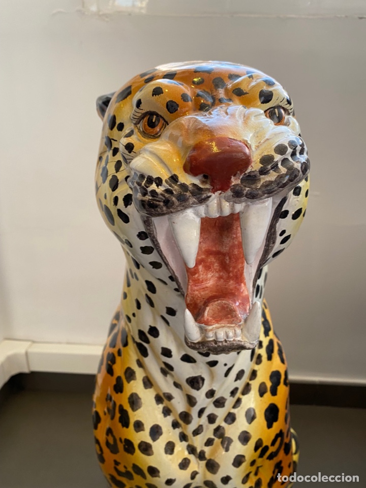 Antig&uuml;edades: Figura leopardo Vintage - Foto 5
