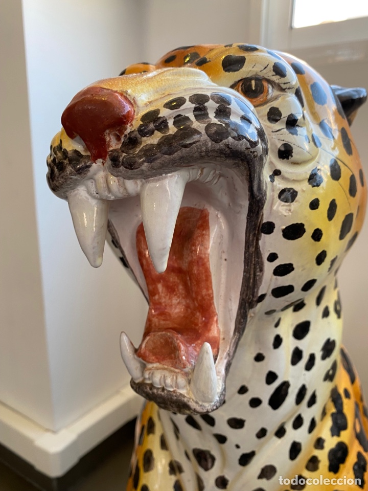 Antig&uuml;edades: Figura leopardo Vintage - Foto 7
