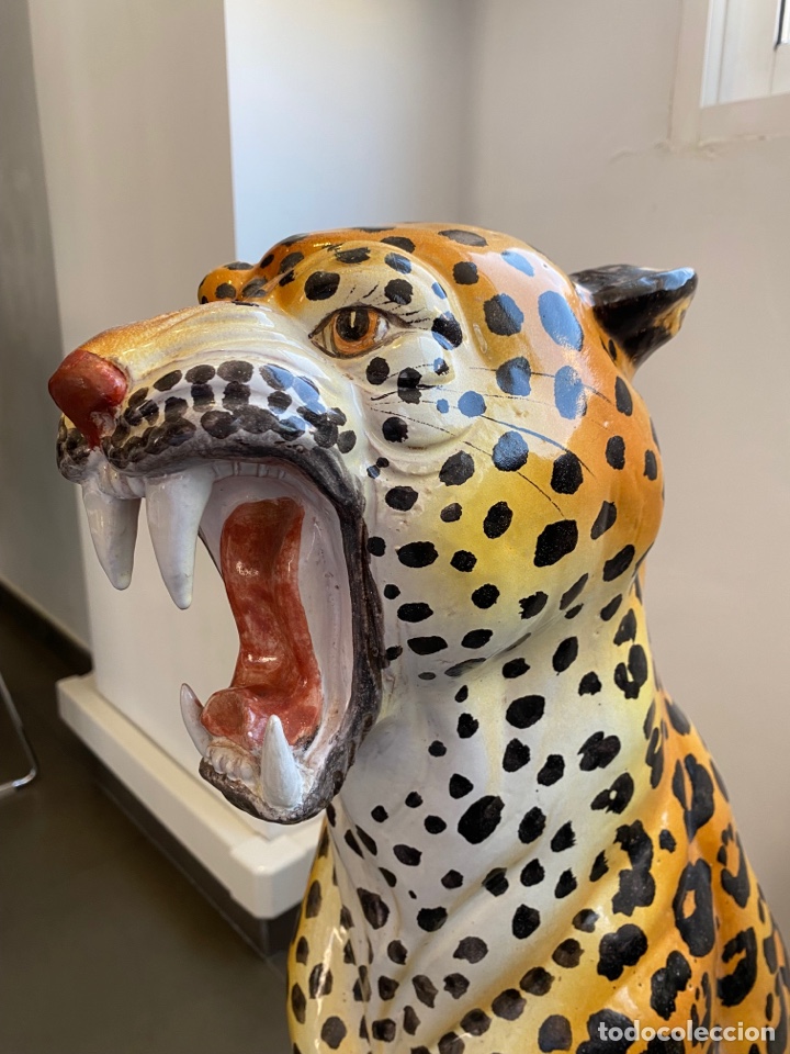 Antig&uuml;edades: Figura leopardo Vintage - Foto 8