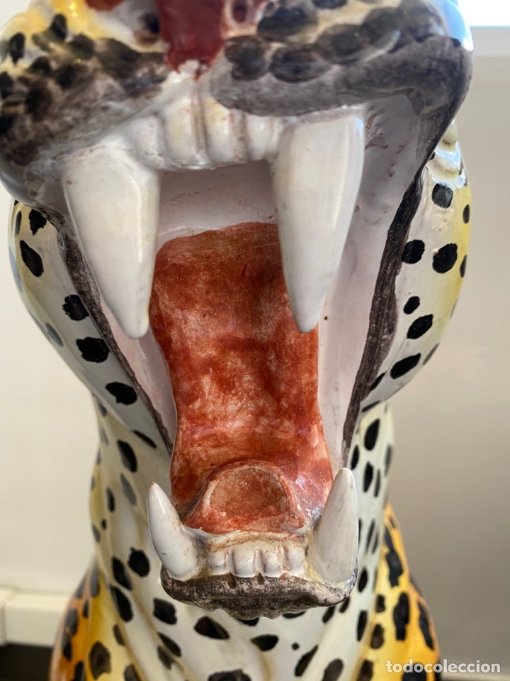 Antig&uuml;edades: Figura leopardo Vintage - Foto 9