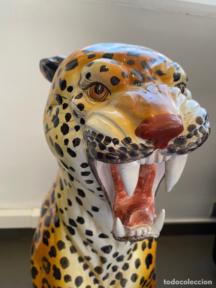 Antig&uuml;edades: Figura leopardo Vintage - Foto 11