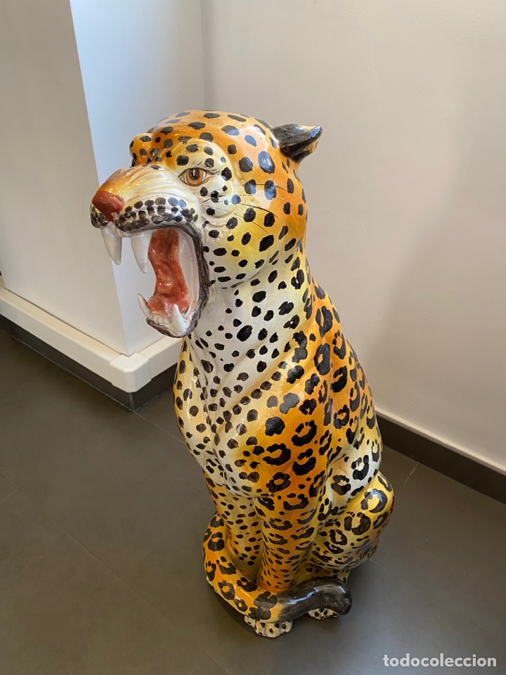 Antig&uuml;edades: Figura leopardo Vintage - Foto 16