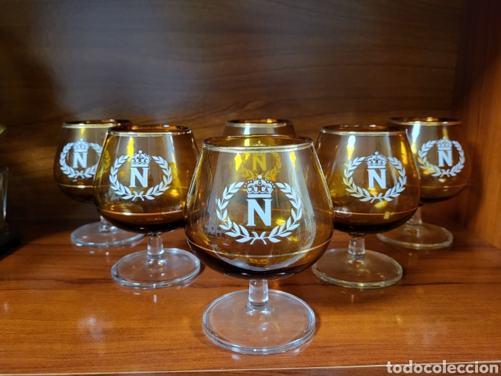Antig&uuml;edades: COPAS DE CO&Ntilde;AC NAPOLEON A&Ntilde;OS 70 - Foto 1
