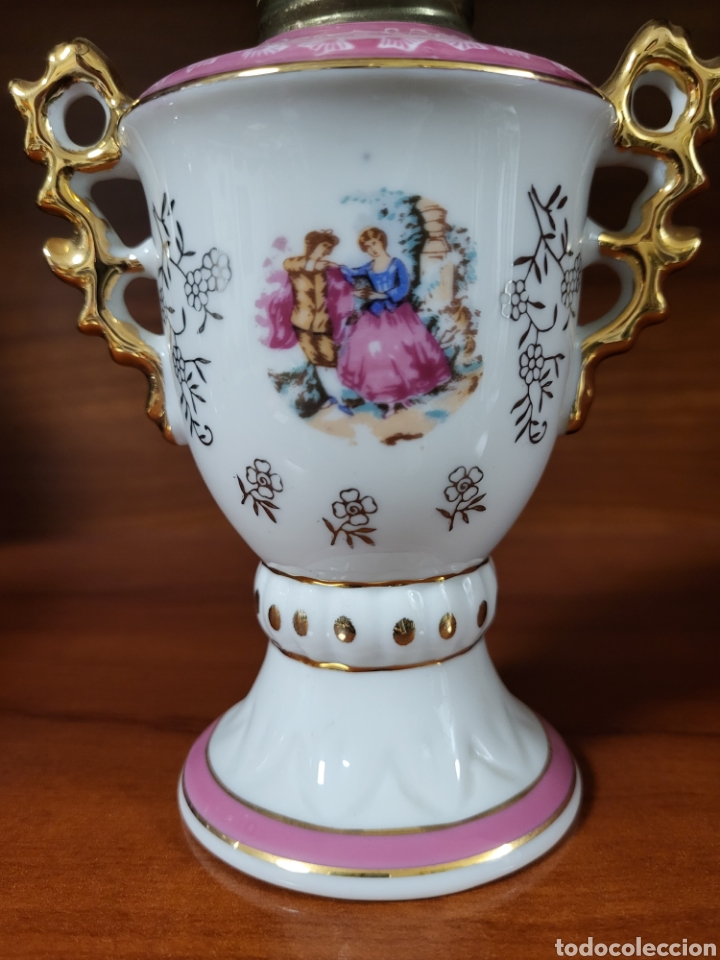 Antig&uuml;edades: QUINQUE DE PORCELANA. 24 CM. - Foto 3
