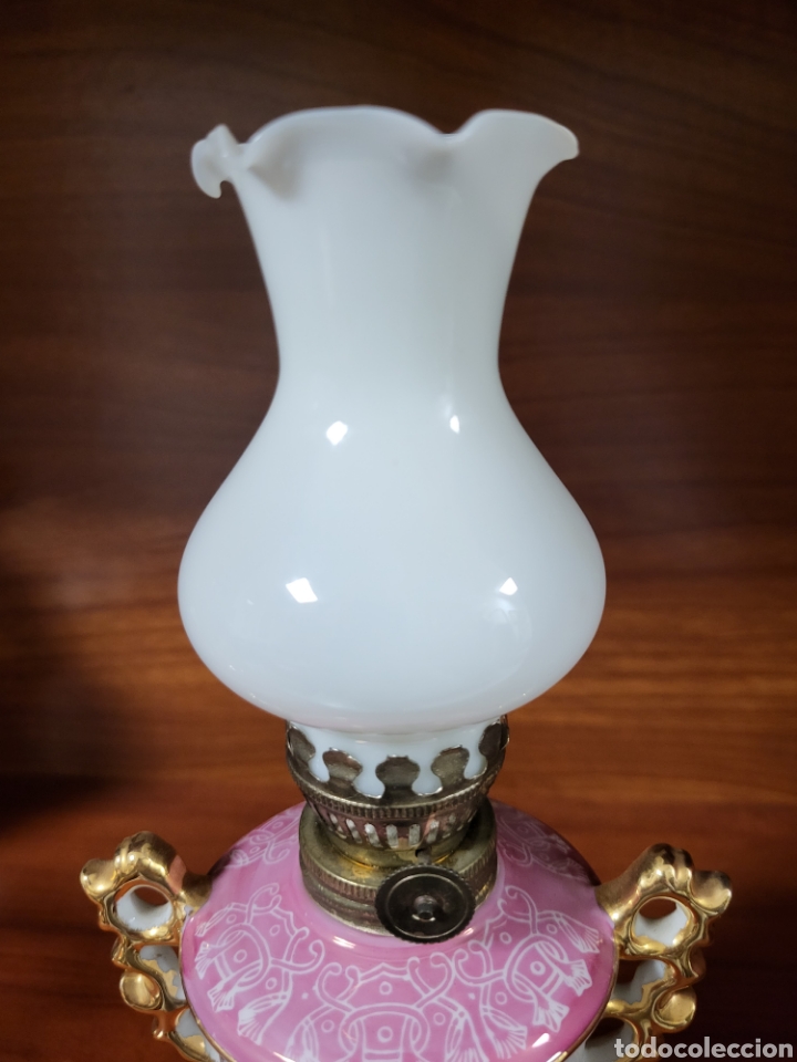 Antig&uuml;edades: QUINQUE DE PORCELANA. 24 CM. - Foto 4