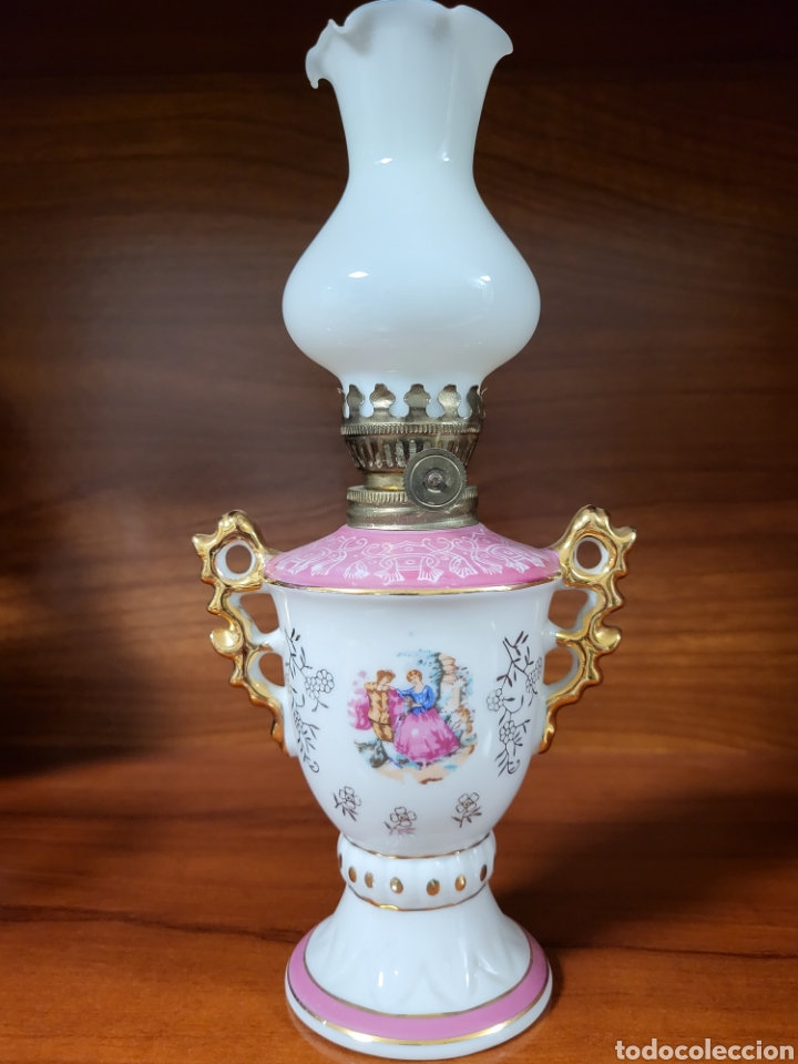 Antig&uuml;edades: QUINQUE DE PORCELANA. 24 CM. - Foto 1