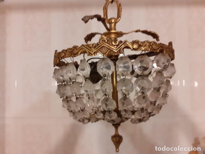 Antig&uuml;edades: L&aacute;mpara modernista plaf&oacute;n farol - Foto 8