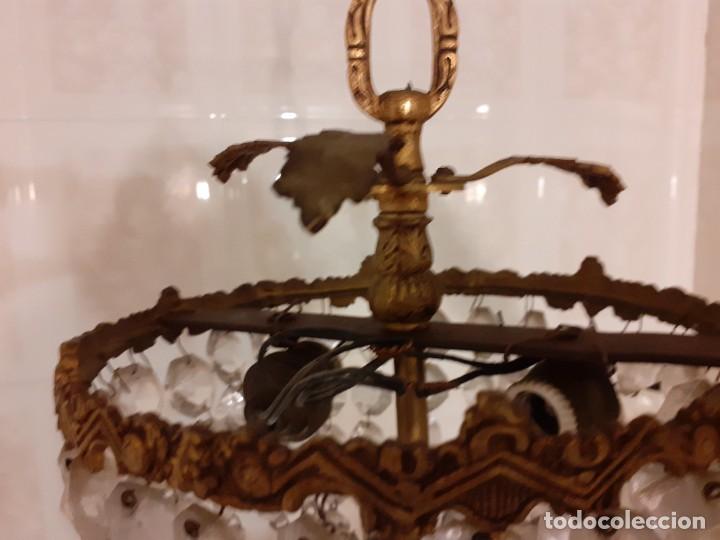 Antig&uuml;edades: L&aacute;mpara modernista plaf&oacute;n farol - Foto 9