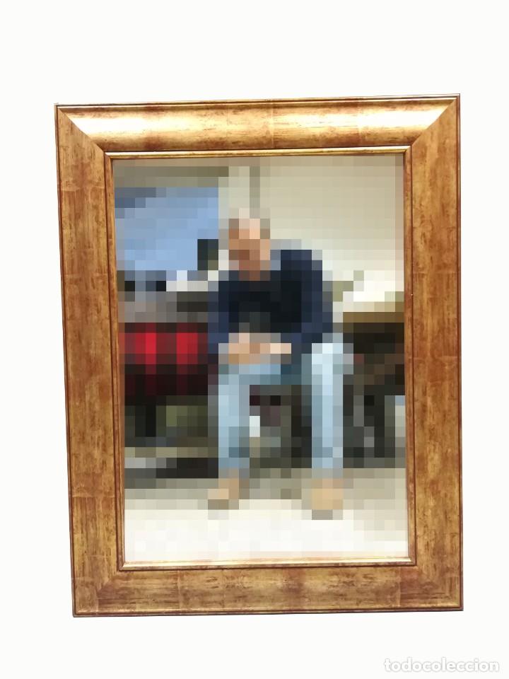 Antig&uuml;edades: ESPEJO DORADO RECTANGULAR VINTAGE - Foto 1