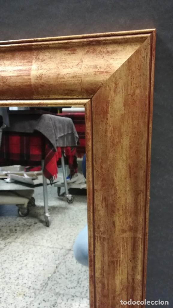 Antig&uuml;edades: ESPEJO DORADO RECTANGULAR VINTAGE - Foto 4