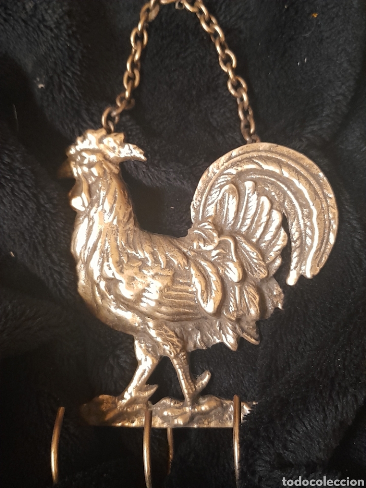 Antig&uuml;edades: Antiguo cuelga llaves de bronce - Foto 2