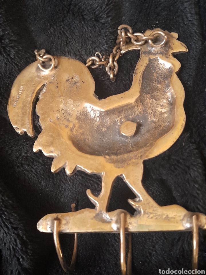 Antig&uuml;edades: Antiguo cuelga llaves de bronce - Foto 3