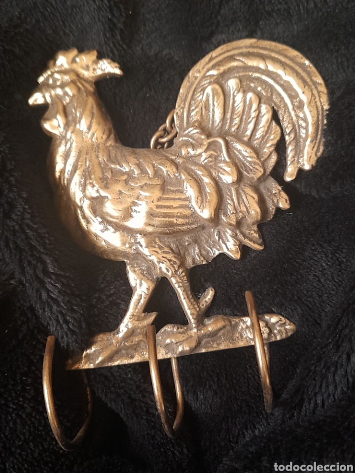 Antig&uuml;edades: Antiguo cuelga llaves de bronce - Foto 1