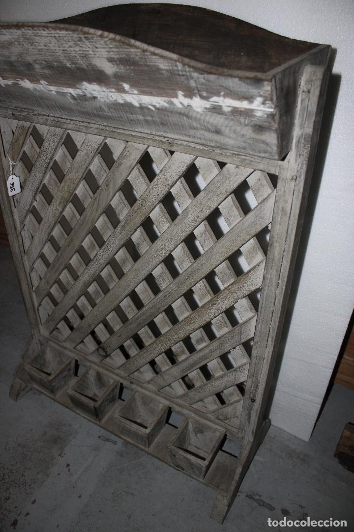 Antig&uuml;edades: jardinera enrrejado de madera - Foto 5