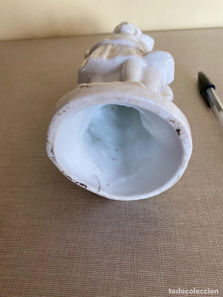 Antig&uuml;edades: CANDELABRO PORCELANA BLANCA - Foto 5
