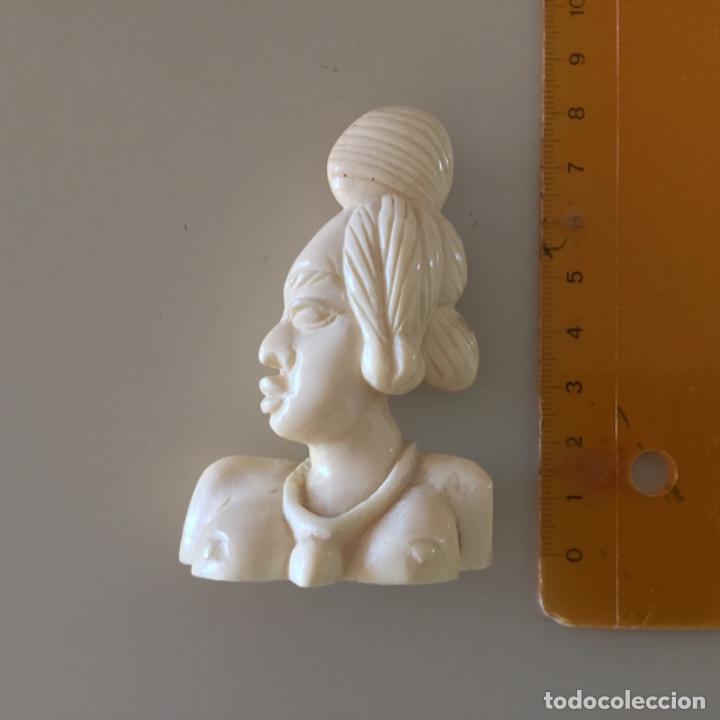 Antig&uuml;edades: Pareja de bustos de marfil - Foto 12
