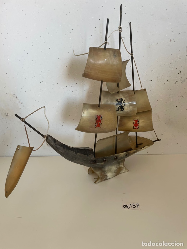 Antig&uuml;edades: Barco de asta de toro - Foto 4