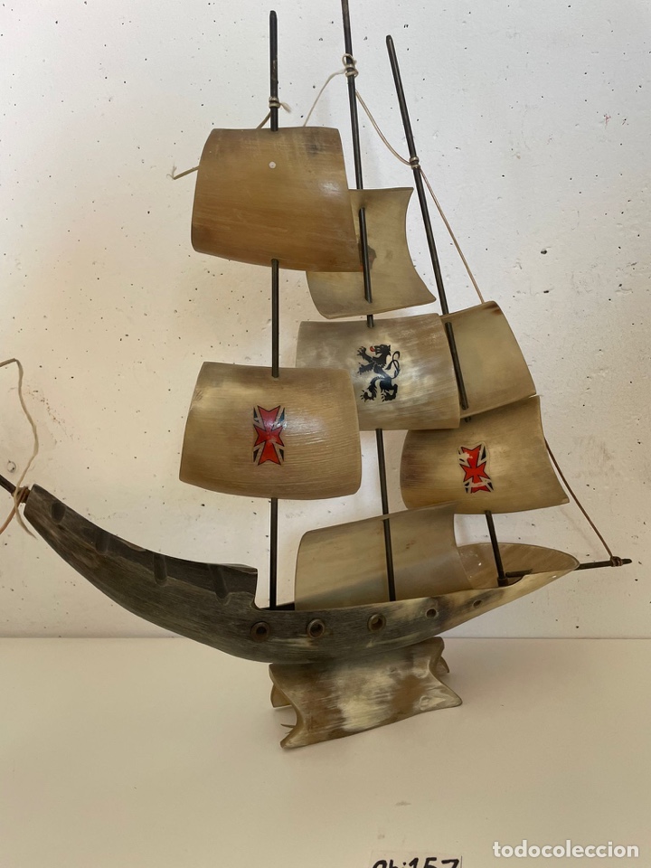 Antig&uuml;edades: Barco de asta de toro - Foto 5