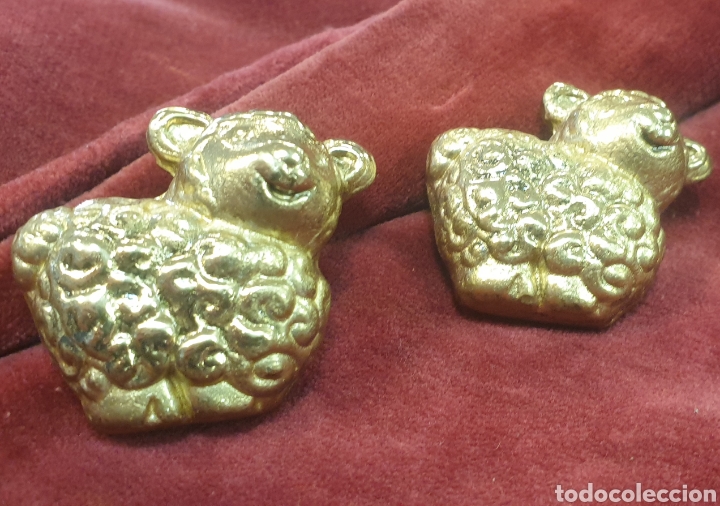 Antig&uuml;edades: Lote 2 tiradores bronce obeja - Foto 4