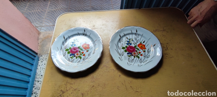 Antig&uuml;edades: 2 platos de cer&aacute;micas antiguos - Foto 1