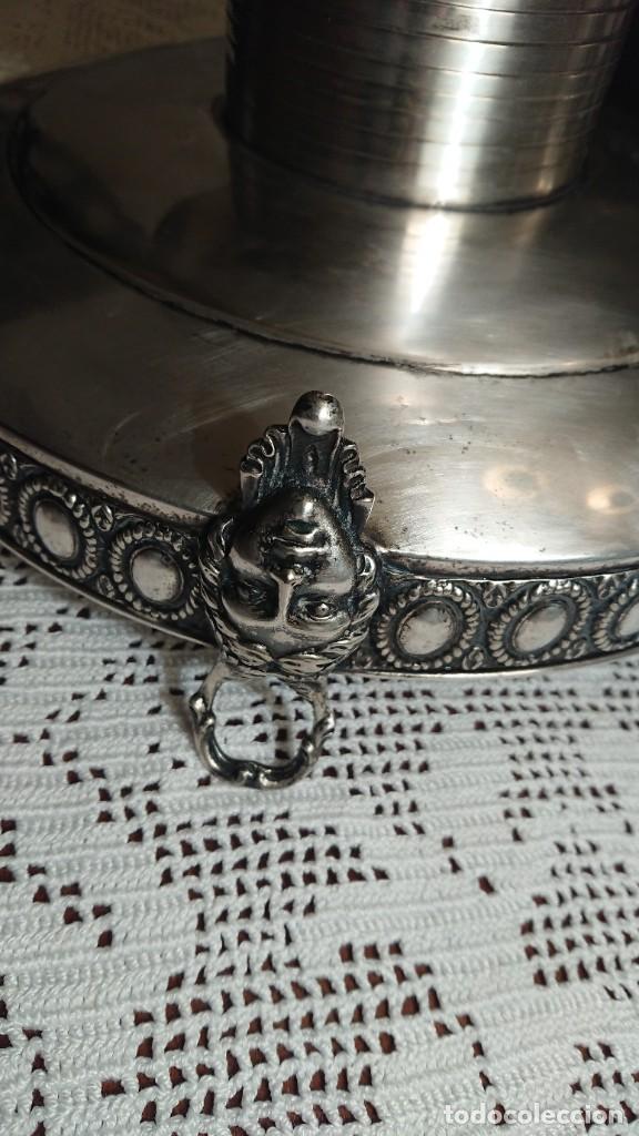 Antig&uuml;edades: GRAN CENTRO DE MESA METAL PLATEADO - Foto 7