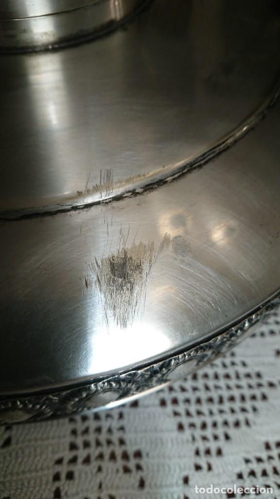 Antig&uuml;edades: GRAN CENTRO DE MESA METAL PLATEADO - Foto 8