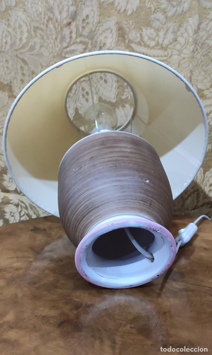 Antig&uuml;edades: L&aacute;mpara sobremesa Imitaci&oacute;n Madera - Foto 3