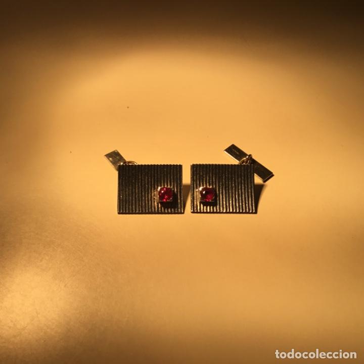 Antig&uuml;edades: Gemelos oro blanco y rub&iacute;s - Foto 6