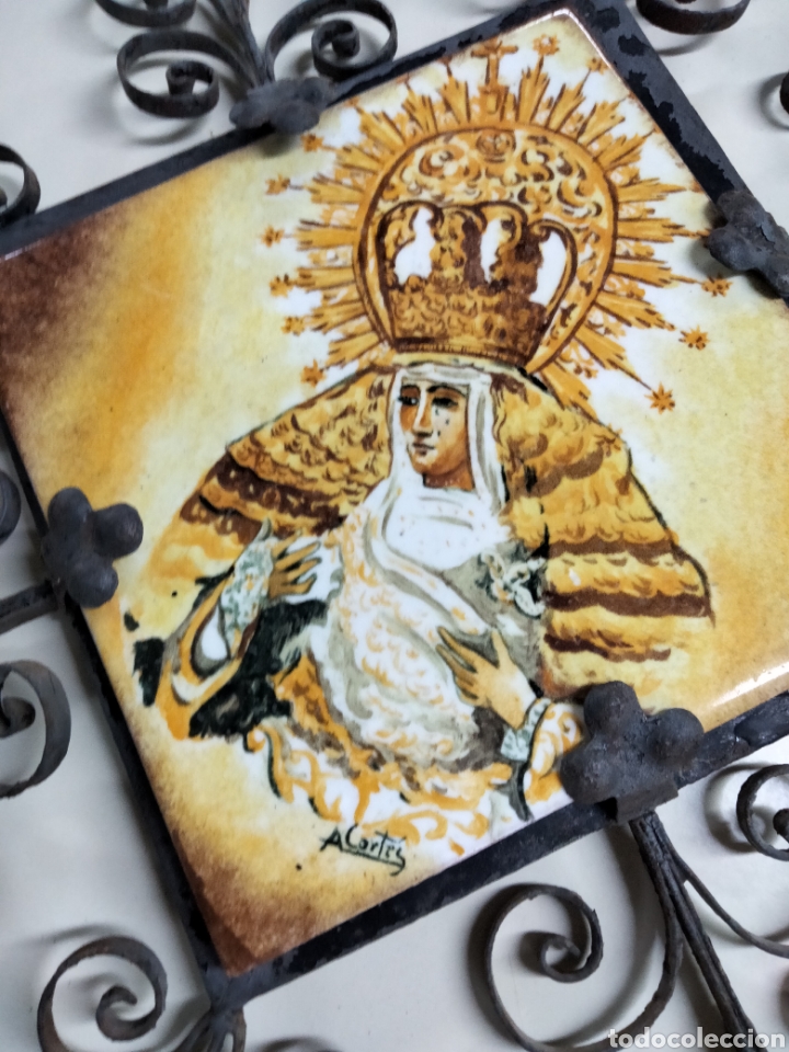 Antig&uuml;edades: PAREJA DE AZULEJOS - Foto 3