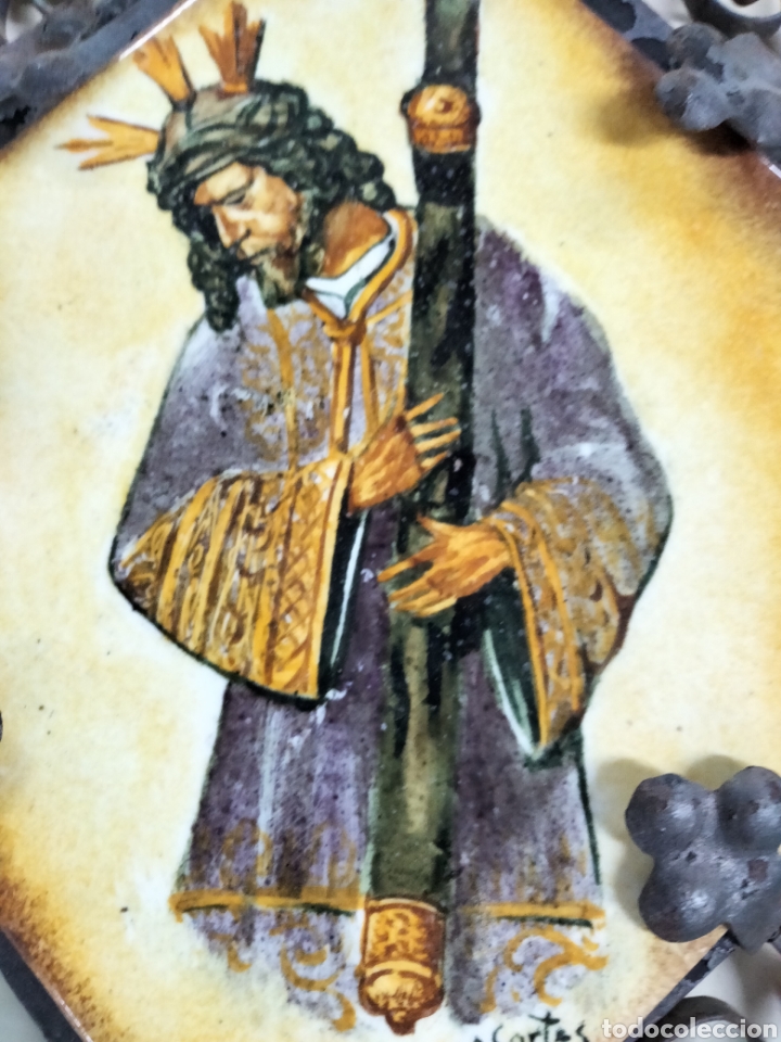 Antig&uuml;edades: PAREJA DE AZULEJOS - Foto 5
