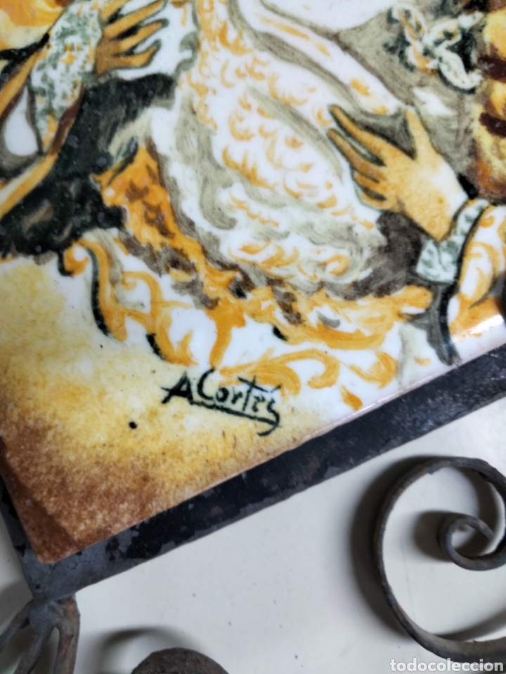 Antig&uuml;edades: PAREJA DE AZULEJOS - Foto 9