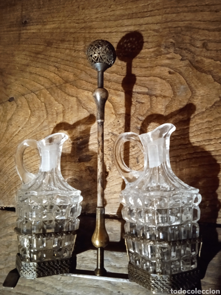 Antiguidades: Antiguo juego de aceite y vinagreta