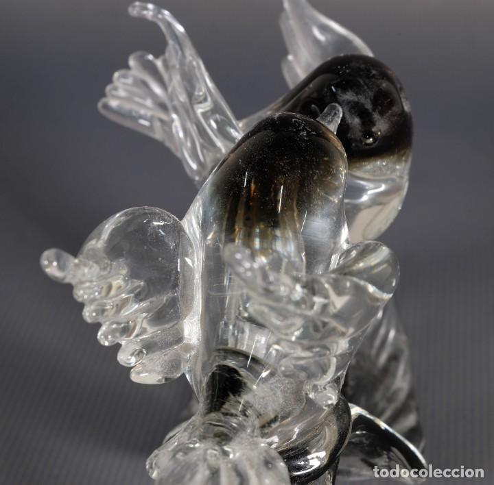 Antig&uuml;edades: Figura de p&aacute;jaros en cristal de murano - Foto 3