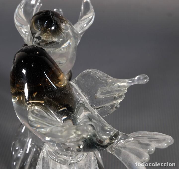 Antig&uuml;edades: Figura de p&aacute;jaros en cristal de murano - Foto 4