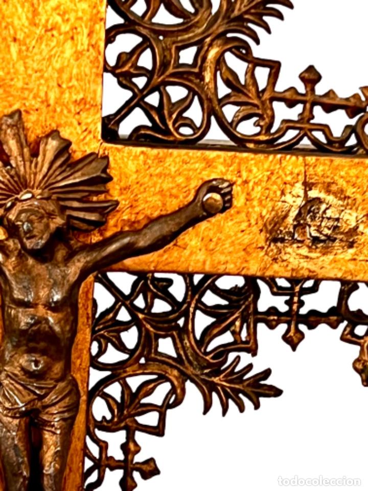 Antig&uuml;edades: CRUZ DE ALTAR FRANCESA - S. XIX - Foto 4