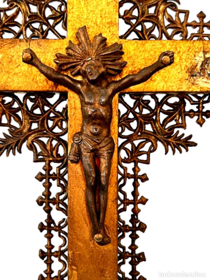 Antig&uuml;edades: CRUZ DE ALTAR FRANCESA - S. XIX - Foto 9