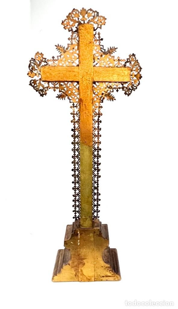 Antig&uuml;edades: CRUZ DE ALTAR FRANCESA - S. XIX - Foto 10