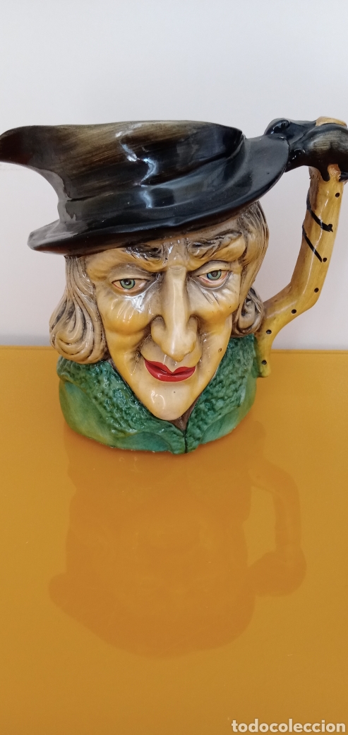 Antig&uuml;edades: Jarra ceramica pintada a mano - Foto 1