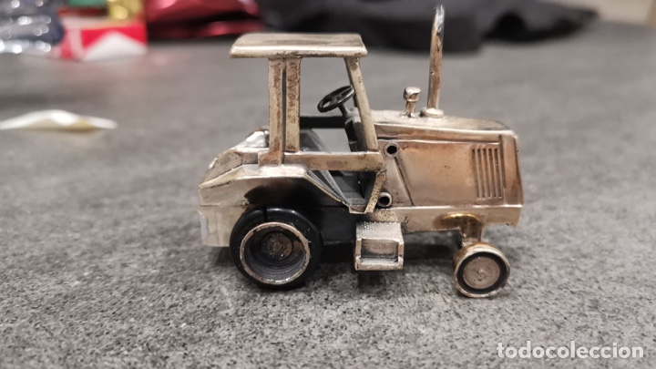 Antig&uuml;edades: Tractor en miniatura plata de ley - Foto 4