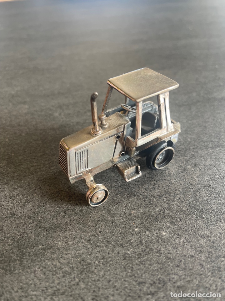 Antig&uuml;edades: Tractor en miniatura plata de ley - Foto 5