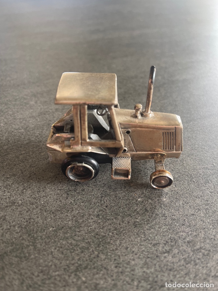 Antig&uuml;edades: Tractor en miniatura plata de ley - Foto 8