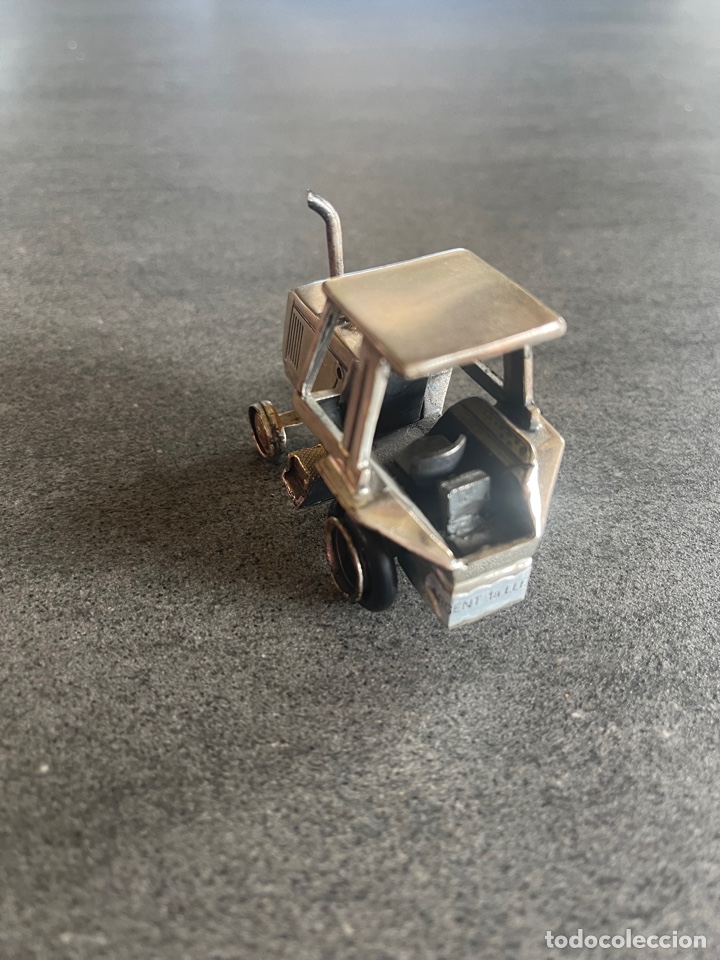 Antig&uuml;edades: Tractor en miniatura plata de ley - Foto 11