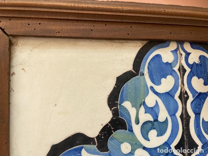Antig&uuml;edades: Cuadro panel de 4 azulejos antiguos valencianos - Foto 4
