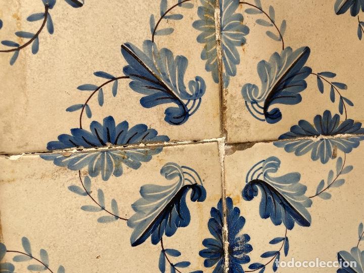 Antig&uuml;edades: Cuadro panel 4 azulejos valencianos antiguos - Foto 2
