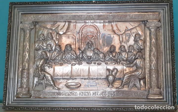 cuadro santa cena medidas 90x60 marco de madera - Buy Other religious  antiques on todocoleccion