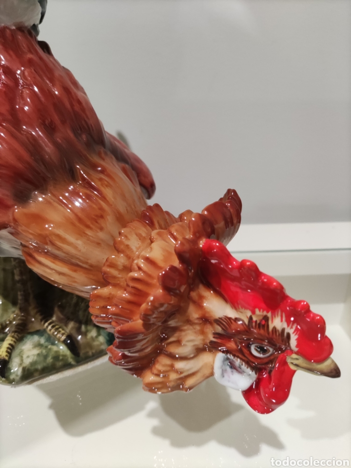Antig&uuml;edades: Gallo pelea Algora porcelana - Foto 2