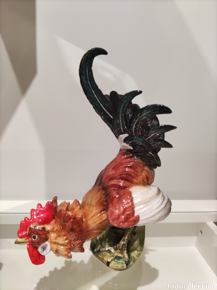 Antig&uuml;edades: Gallo pelea Algora porcelana - Foto 3