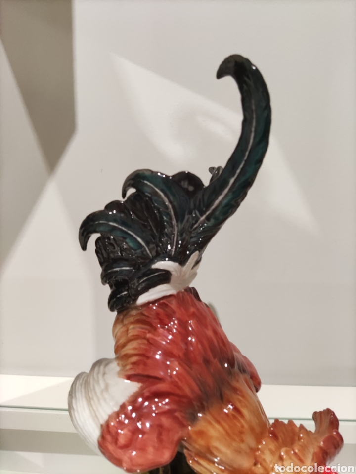 Antig&uuml;edades: Gallo pelea Algora porcelana - Foto 4