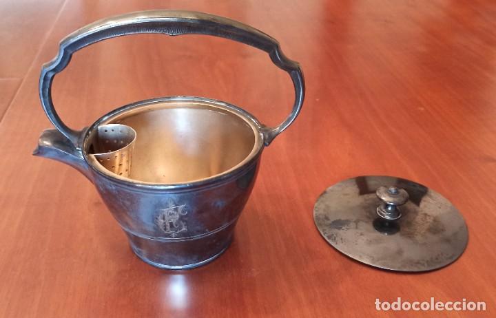 Antig&uuml;edades: Tetera y jarra de leche plata Wiskemann - Foto 3