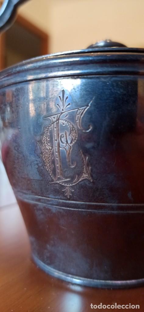 Antig&uuml;edades: Tetera y jarra de leche plata Wiskemann - Foto 4